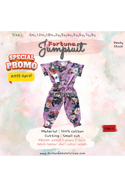 Girls Jumspsuit - Code 17